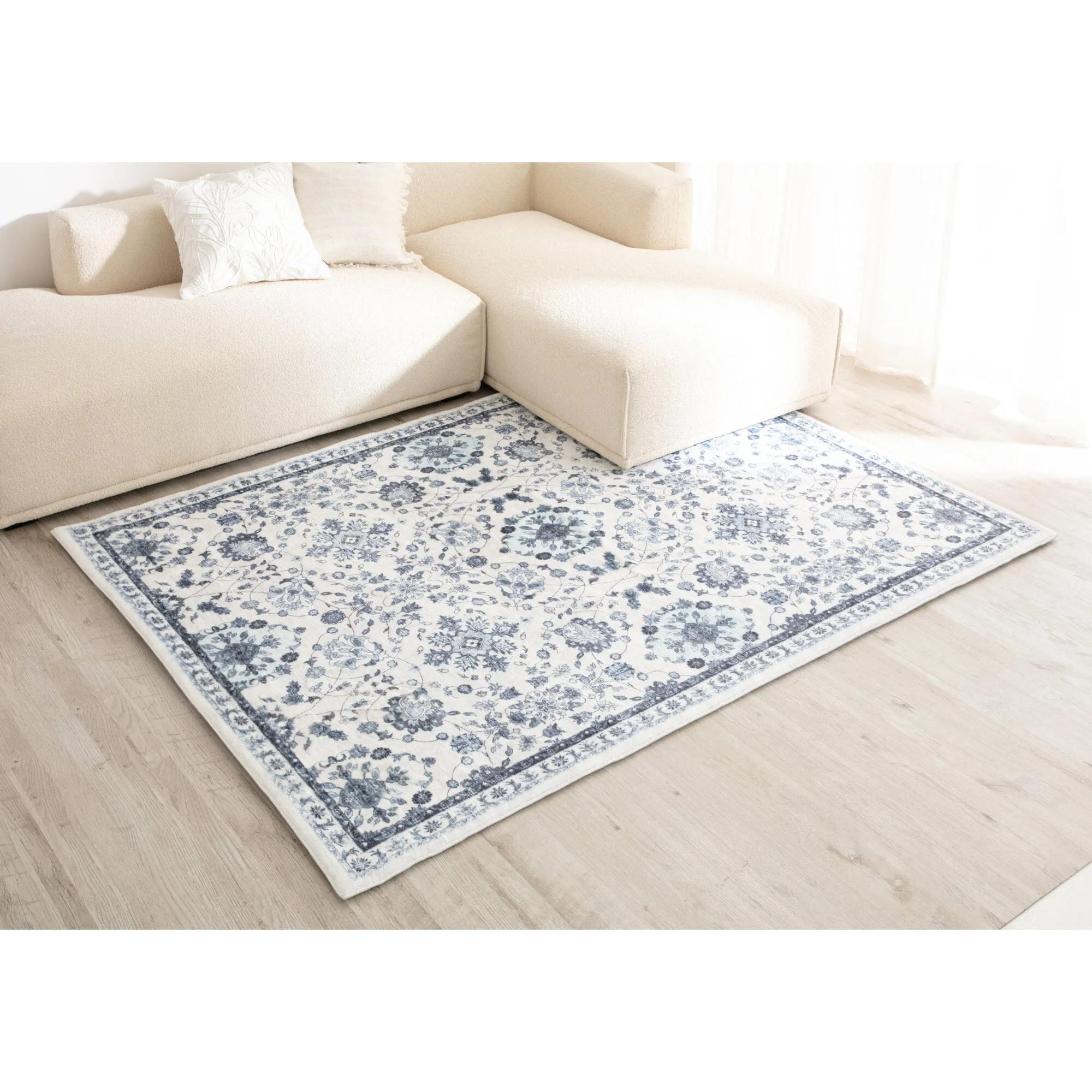 Rich Fur Print Rug Arabe M Blue neutral everyday carpet