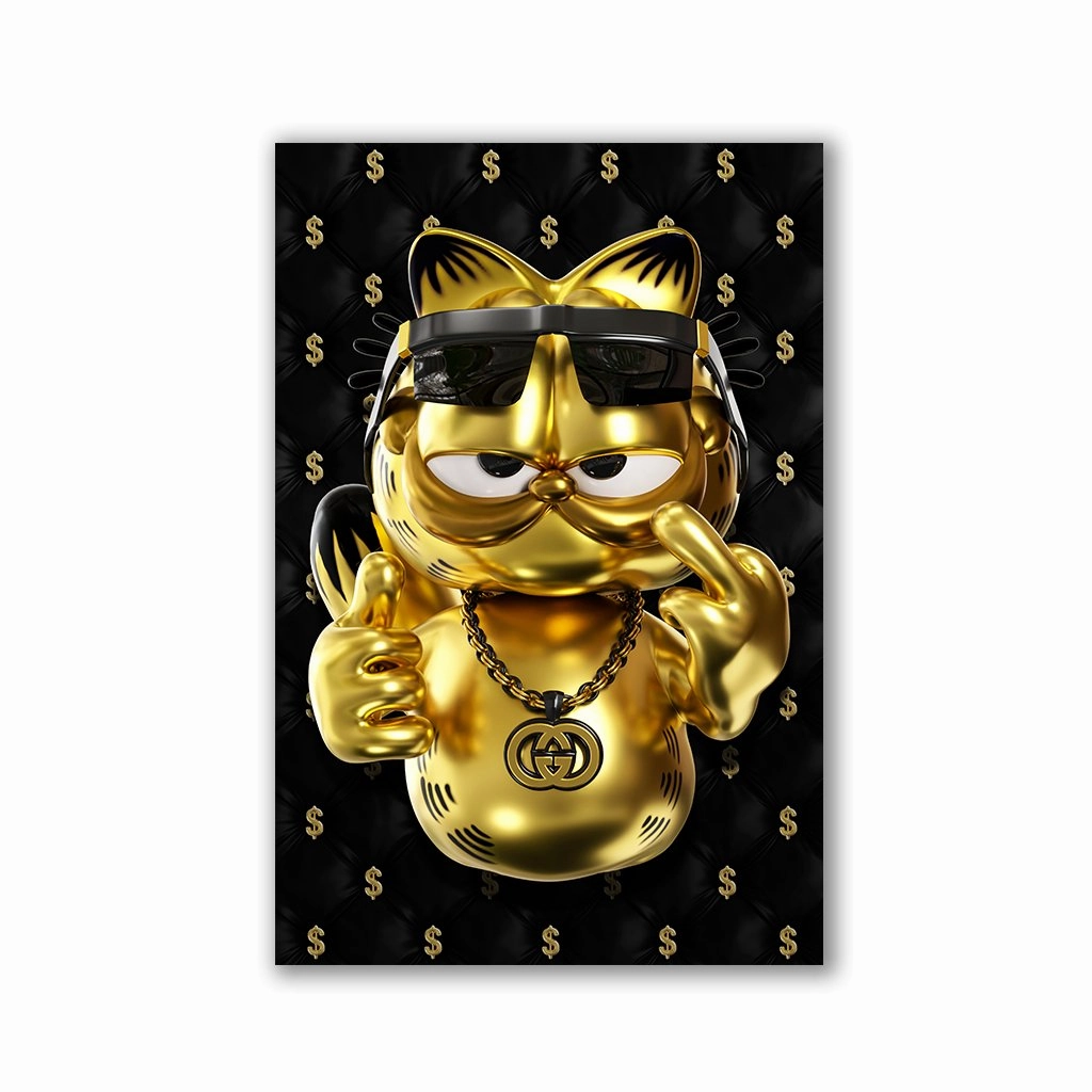 Rich Garfield by Adrian Vieriu framed mural artwork