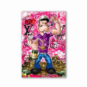 Rich Popeye by Adrian Vieriu framed mural artwork