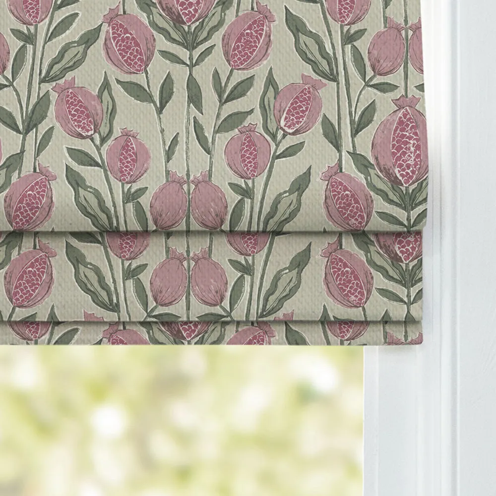 Rithani Printed Cotton Made to Measure Roman Blinds Auburn