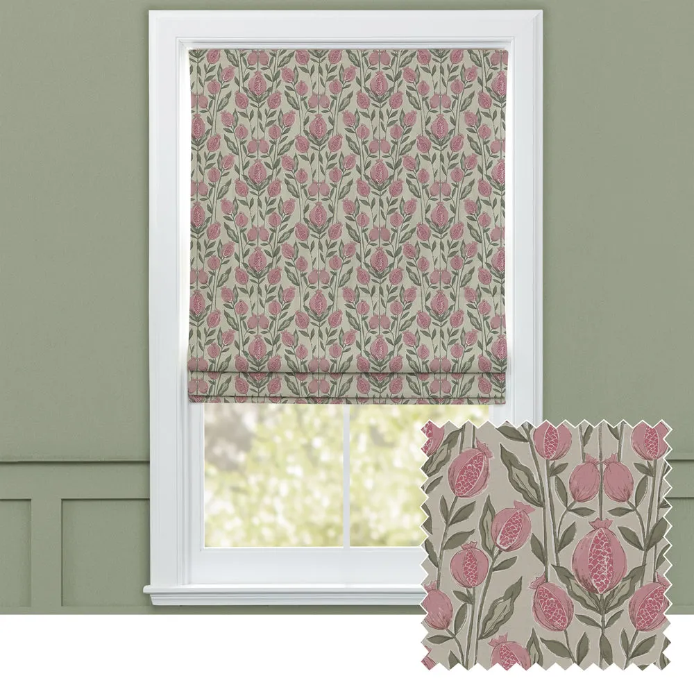 Rithani Printed Cotton Made to Measure Roman Blinds Auburn chic floor carpet  