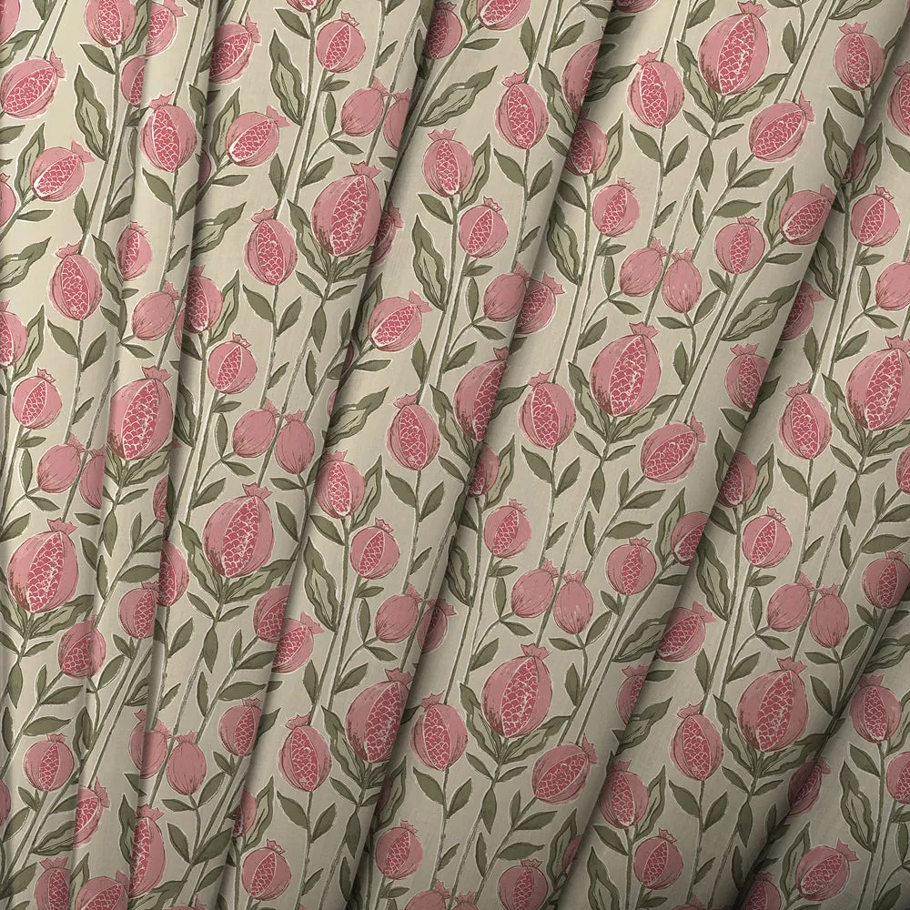 Rithani Printed Cotton Made to Measure Roman Blinds Auburn