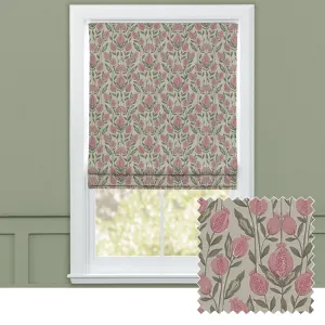 Rithani Printed Cotton Made to Measure Roman Blinds Auburn chic floor carpet  
