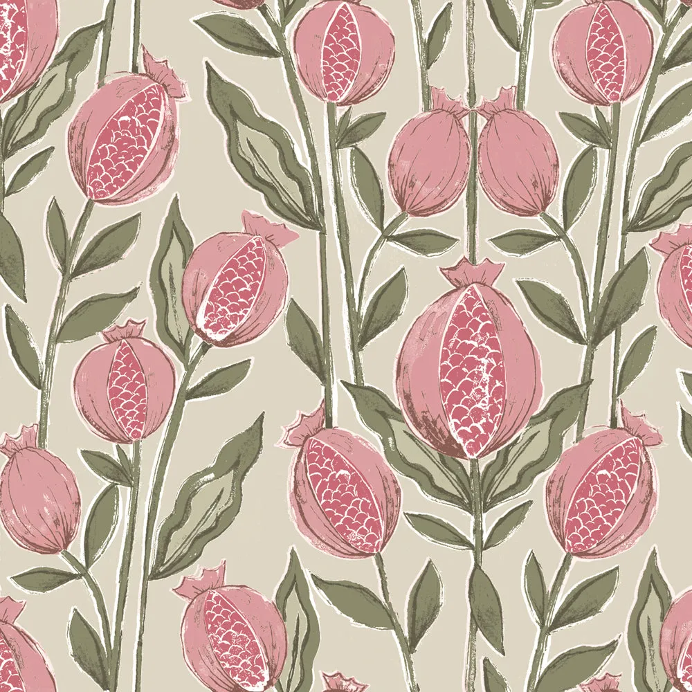 Rithani Printed Cotton Made to Measure Roman Blinds Auburn