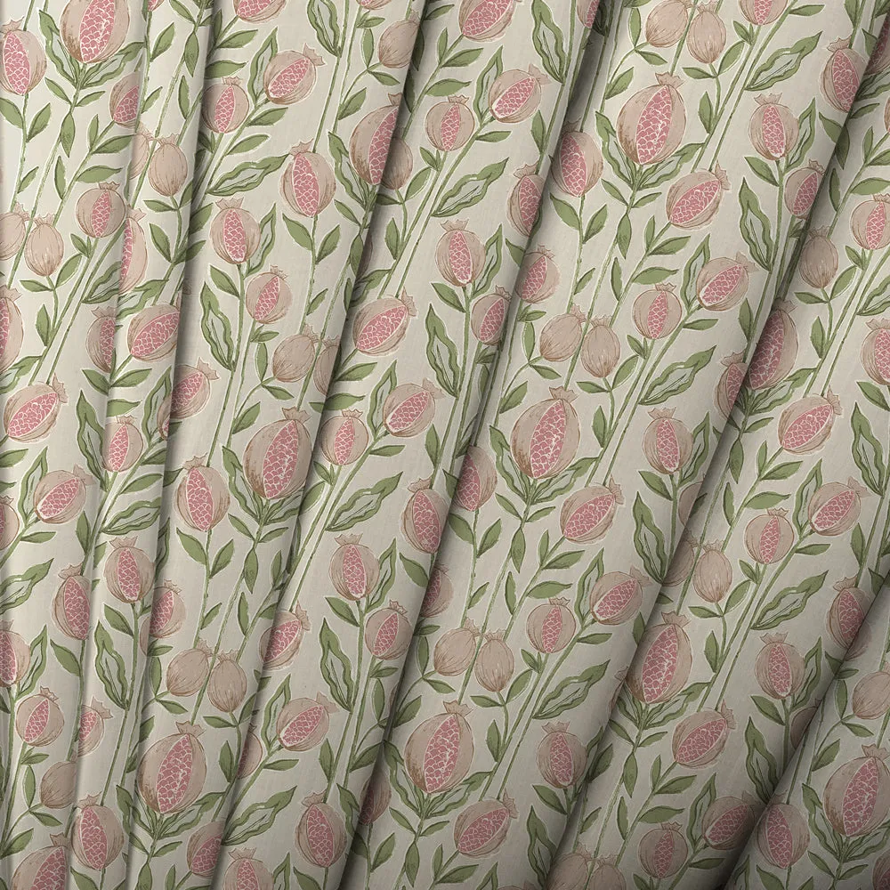 Rithani Printed Cotton Made to Measure Roman Blinds Blush Cream