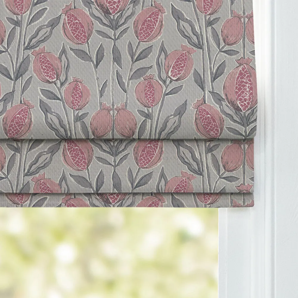Rithani Printed Cotton Made to Measure Roman Blinds Mauve