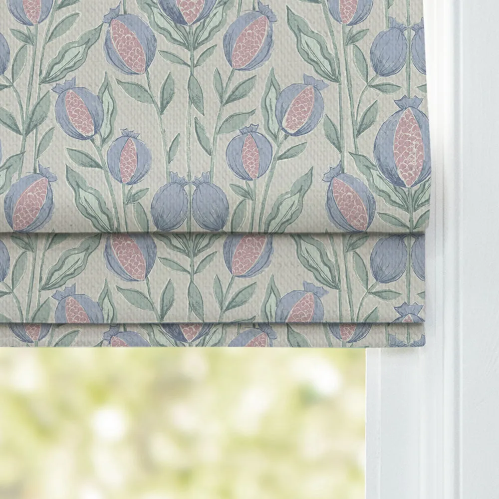 Rithani Printed Cotton Made to Measure Roman Blinds Mineral Cream