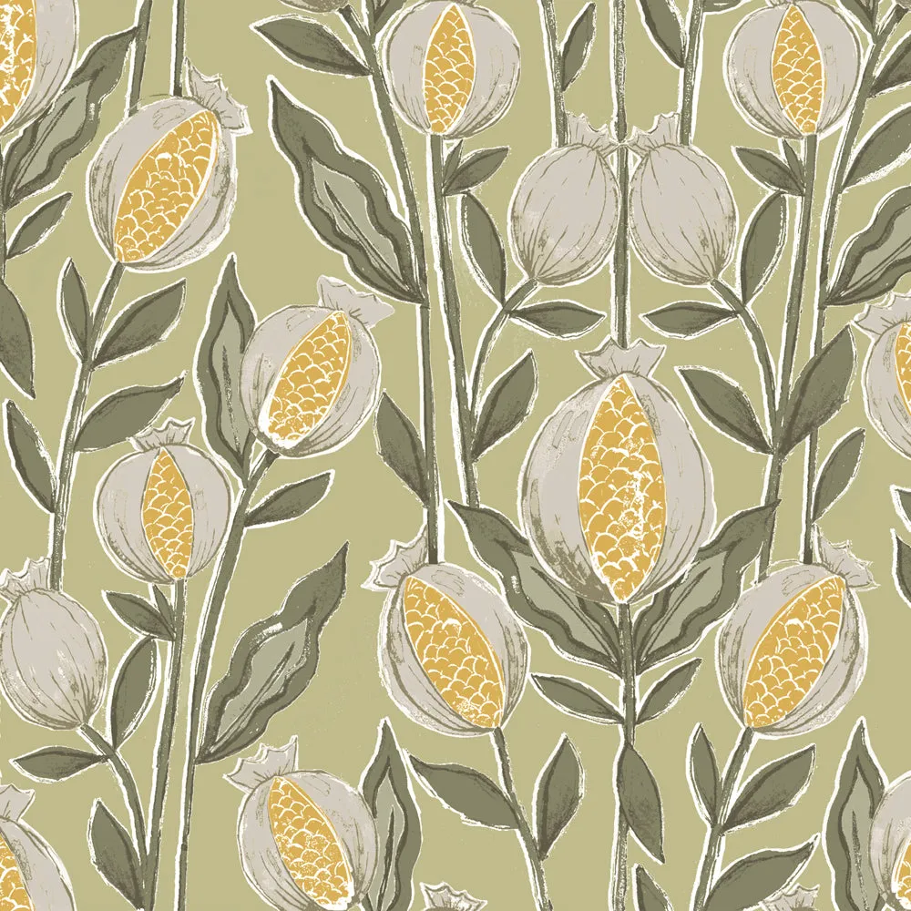 Rithani Printed Cotton Made to Measure Roman Blinds Pistachio