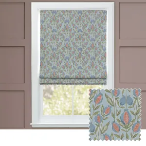 Rithani Printed Cotton Made to Measure Roman Blinds Tide chic floor carpet  