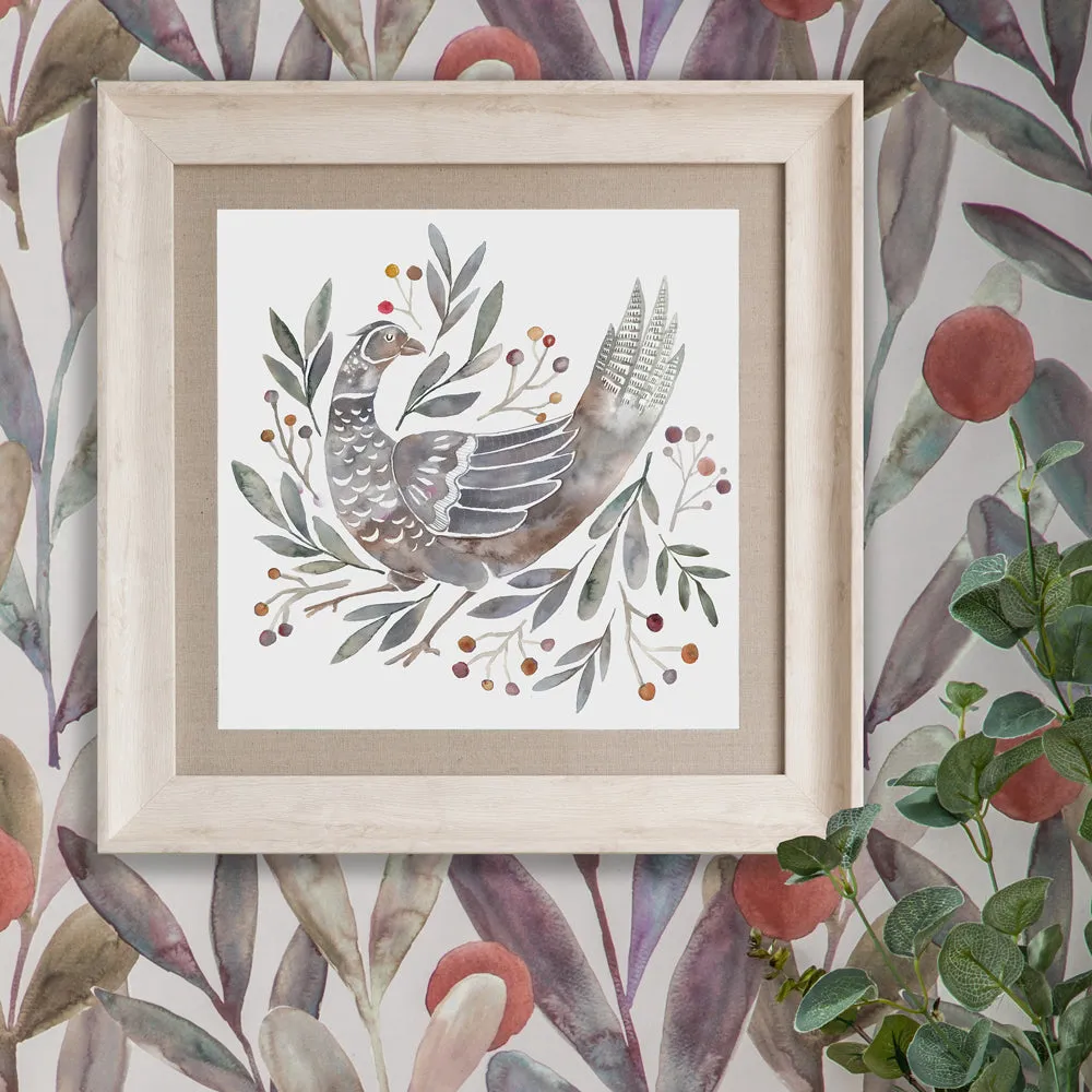 Ritsurin Mulberry Framed Print Birch