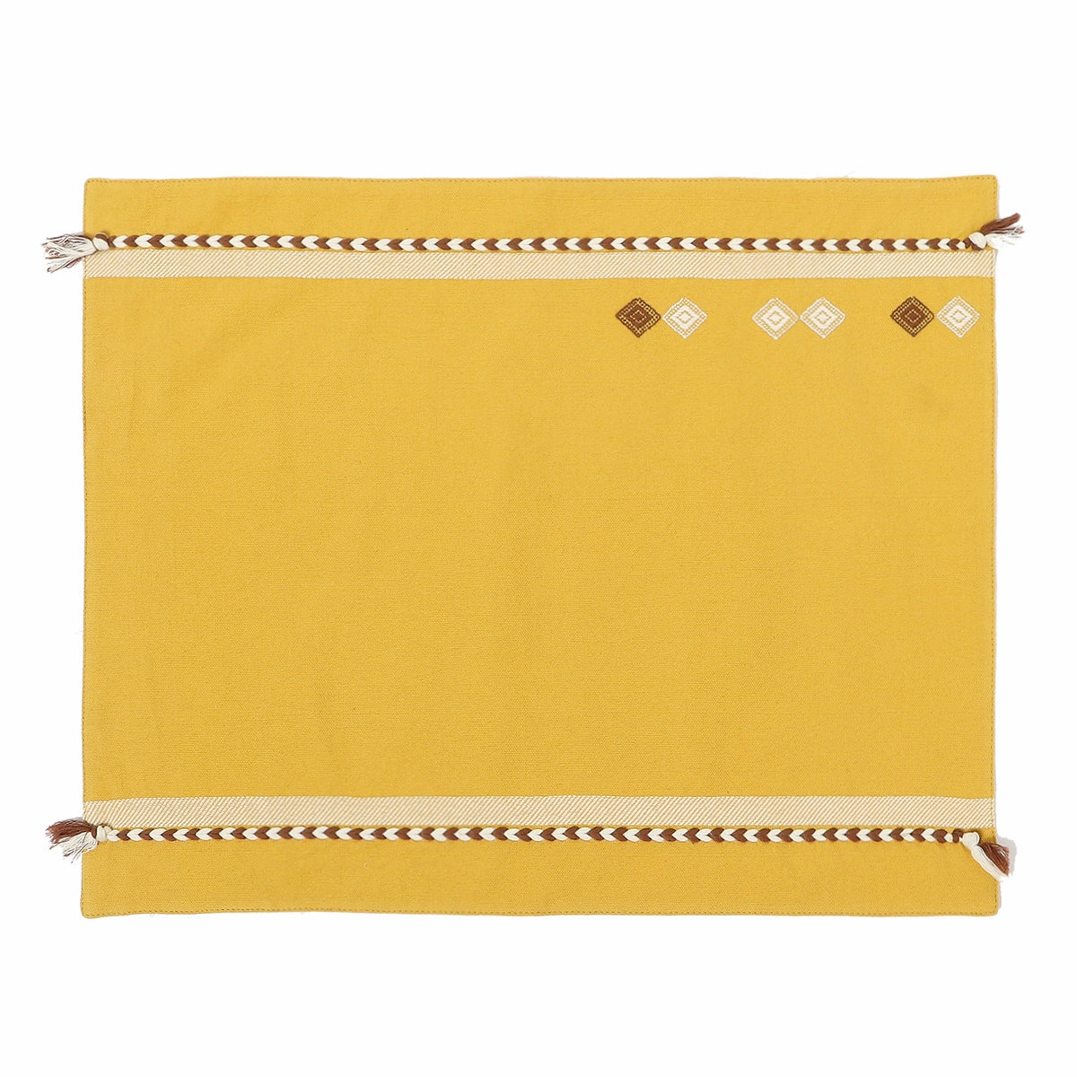 Riya Extra Weft Cotton Table Mat | Set of 6