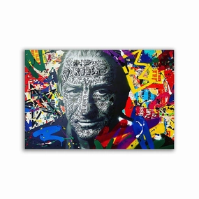 Robert by RS Artist framed mural artwork