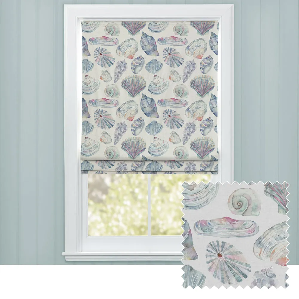 Rockpool Printed Cotton Made to Measure Roman Blinds Abalone chic floor carpet  