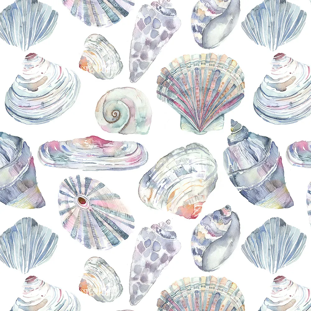 Rockpool Printed Cotton Made to Measure Roman Blinds Abalone