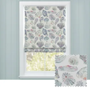 Rockpool Printed Cotton Made to Measure Roman Blinds Abalone chic floor carpet  