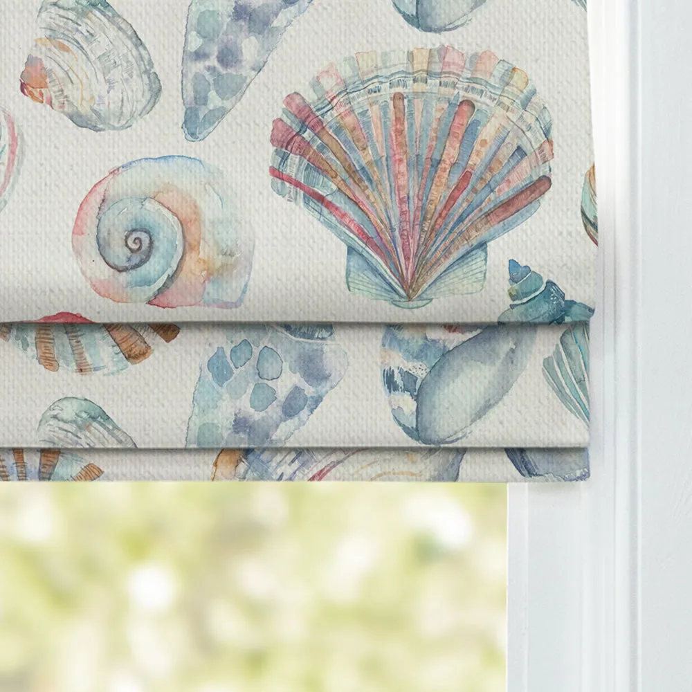 Rockpool Printed Cotton Made to Measure Roman Blinds Cobalt