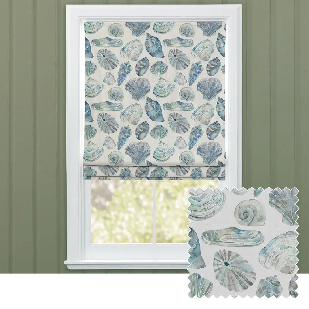 Rockpool Printed Cotton Made to Measure Roman Blinds Marine modern fashion rug  