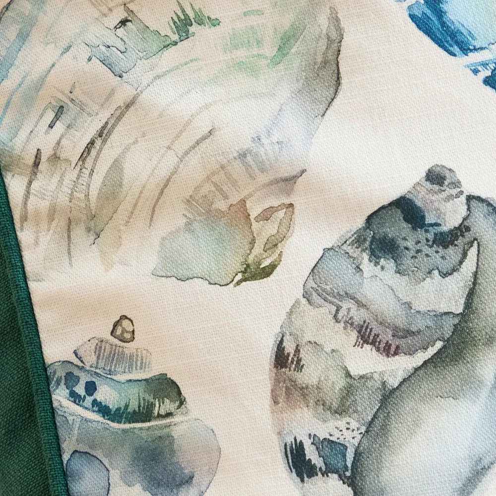 Rockpool Printed Pipe Cushion Marine