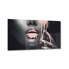Ros Lips Ros on Acrylic framed mural artwork