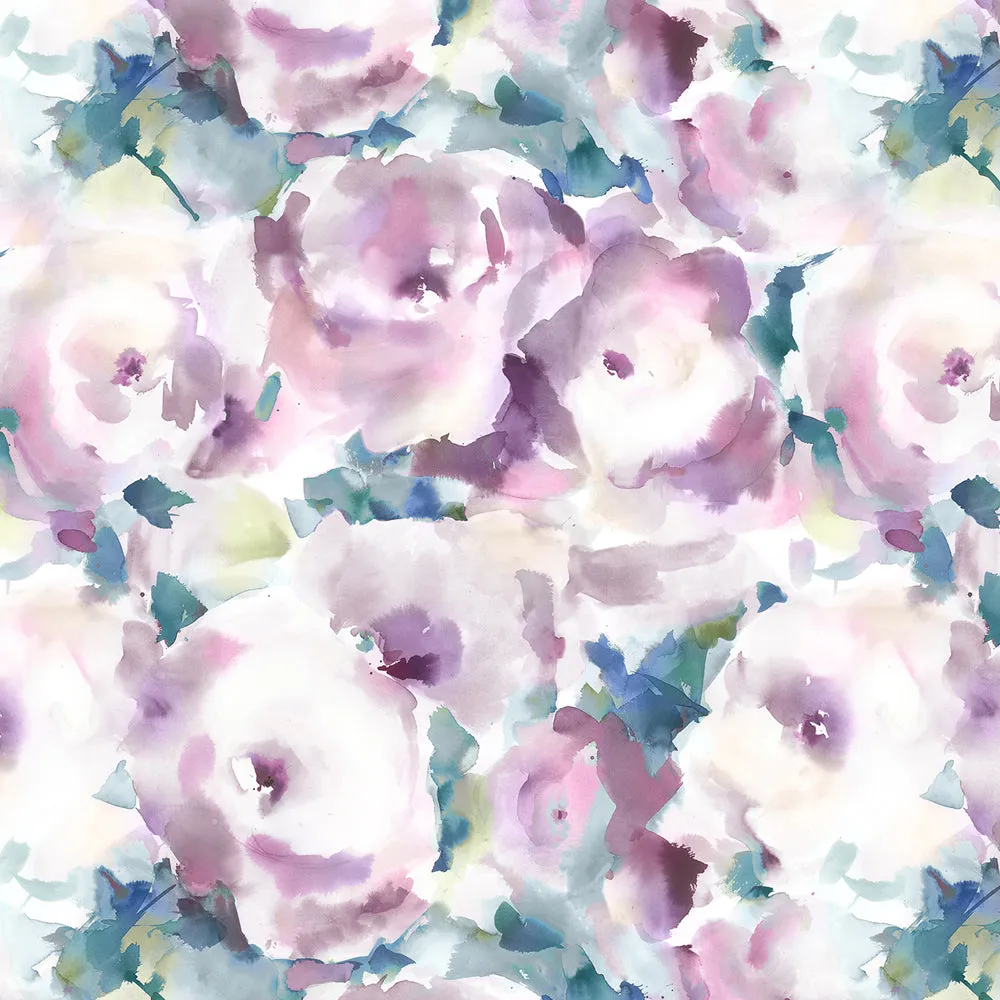 Rosa Printed Made to Measure Curtains Orchid