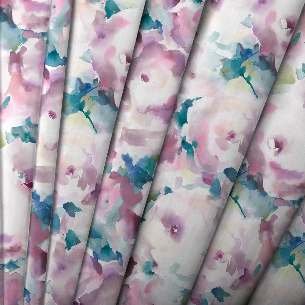 Rosa Printed Made to Measure Curtains Orchid