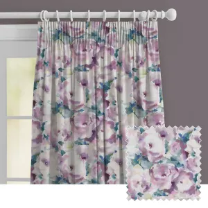 Rosa Printed Made to Measure Curtains Orchid chic floor carpet  