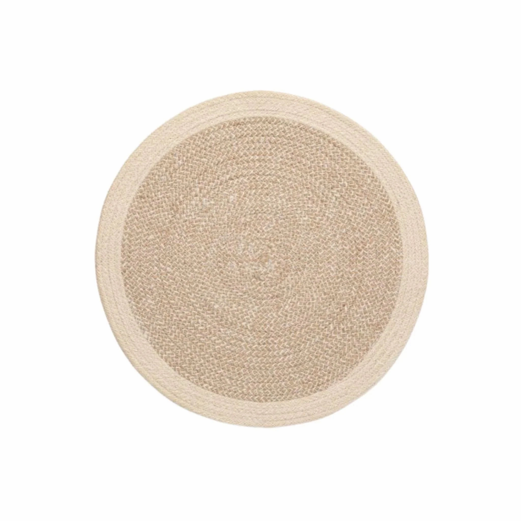 Round Dark Jute Woven Placemats cute desktop display