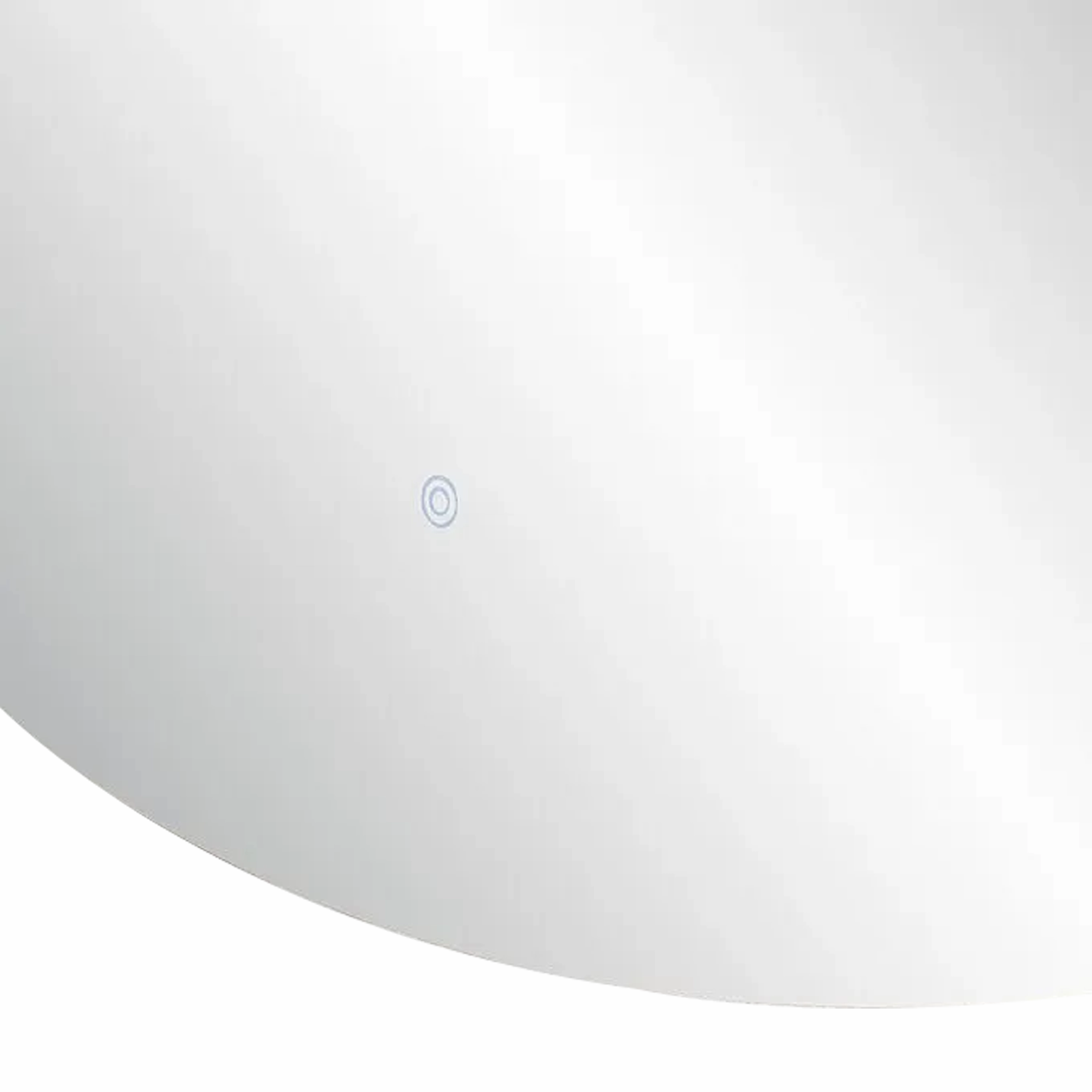 Round Organic Backlit Wall Mirror