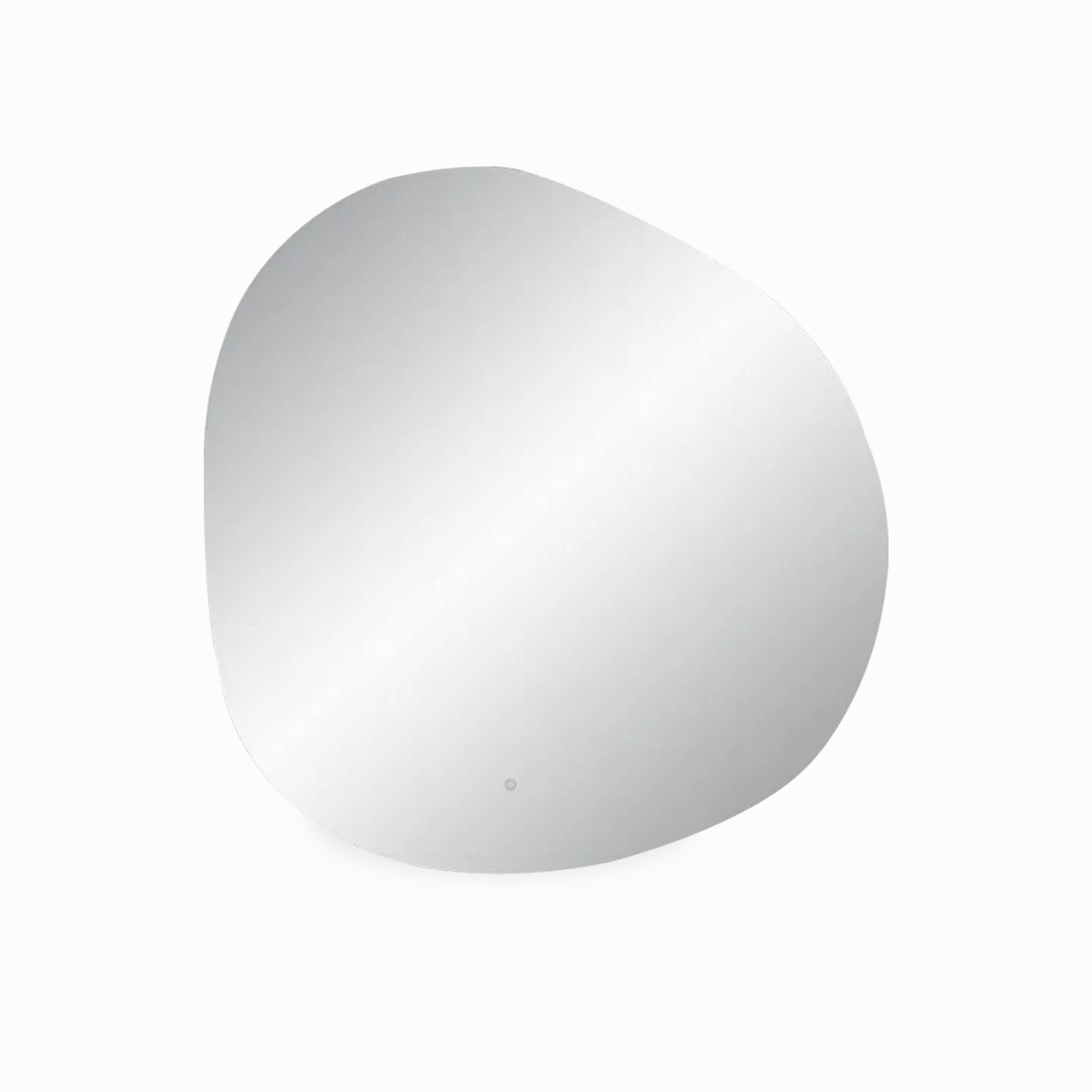 Round Organic Backlit Wall Mirror creative interior decor