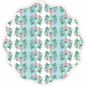 Round Scalloped Placemat, Garden Rose cute desktop display