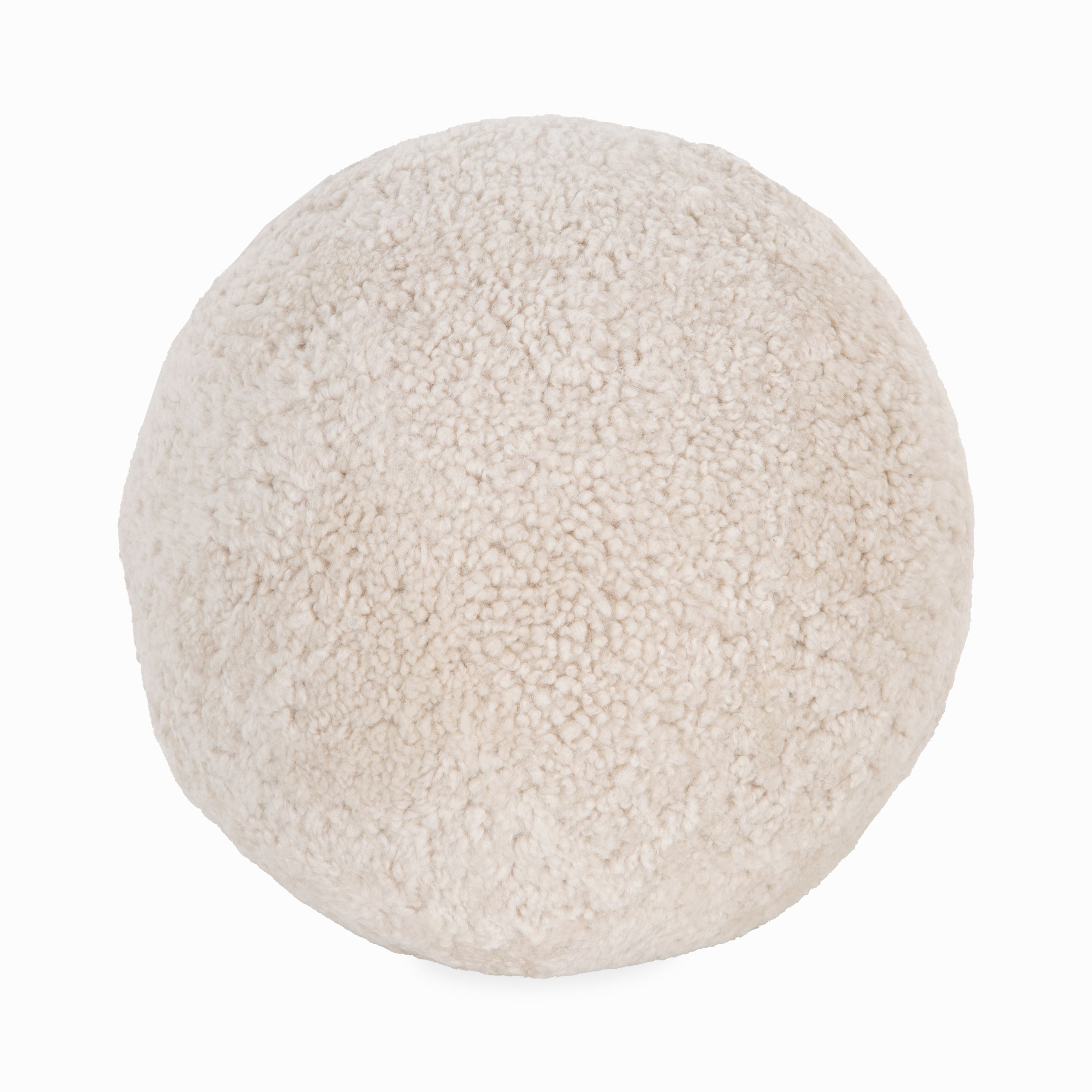 Round Sheepskin Pillow creative interior decor