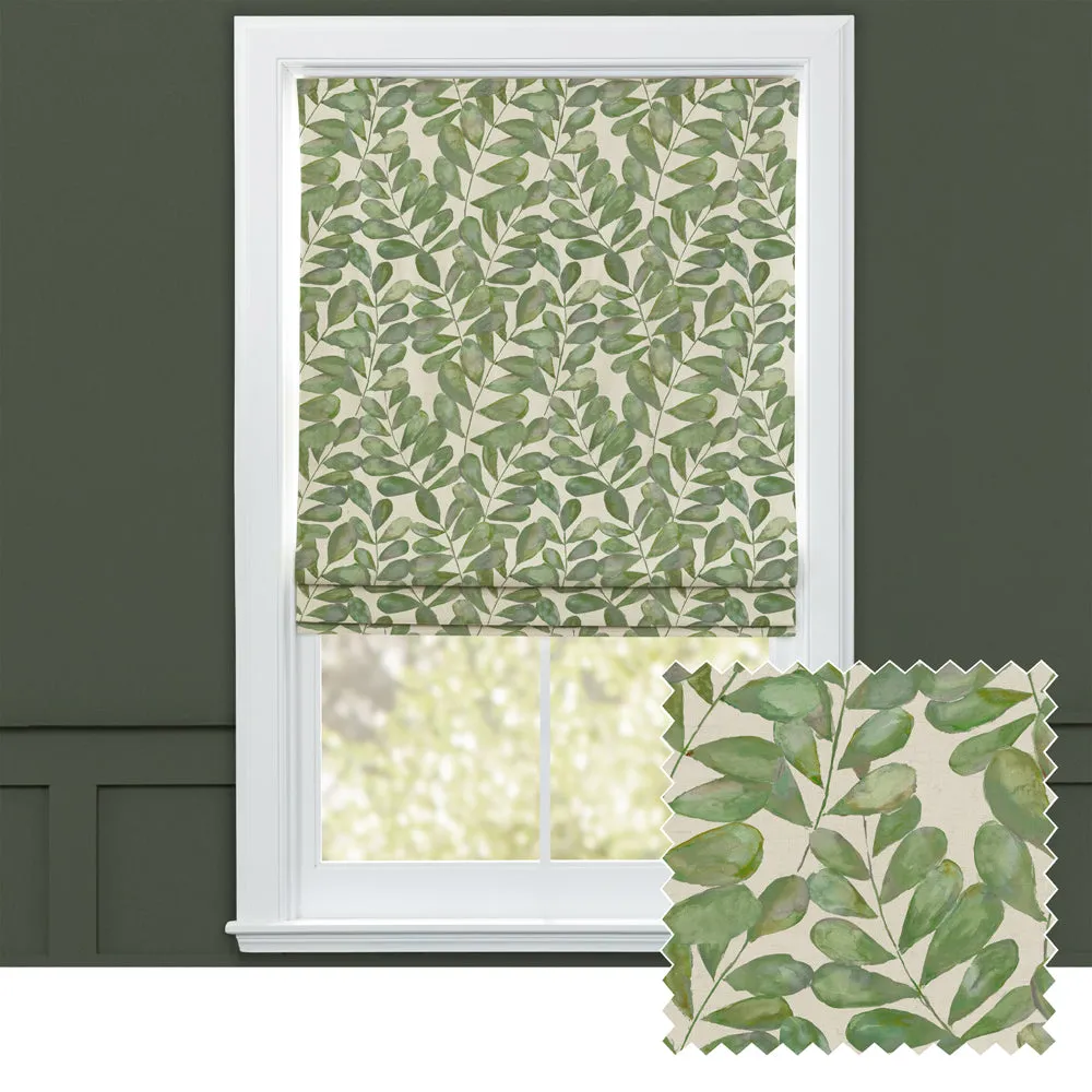 Rowan Printed Cotton Made to Measure Roman Blinds Apple modern fashion rug  