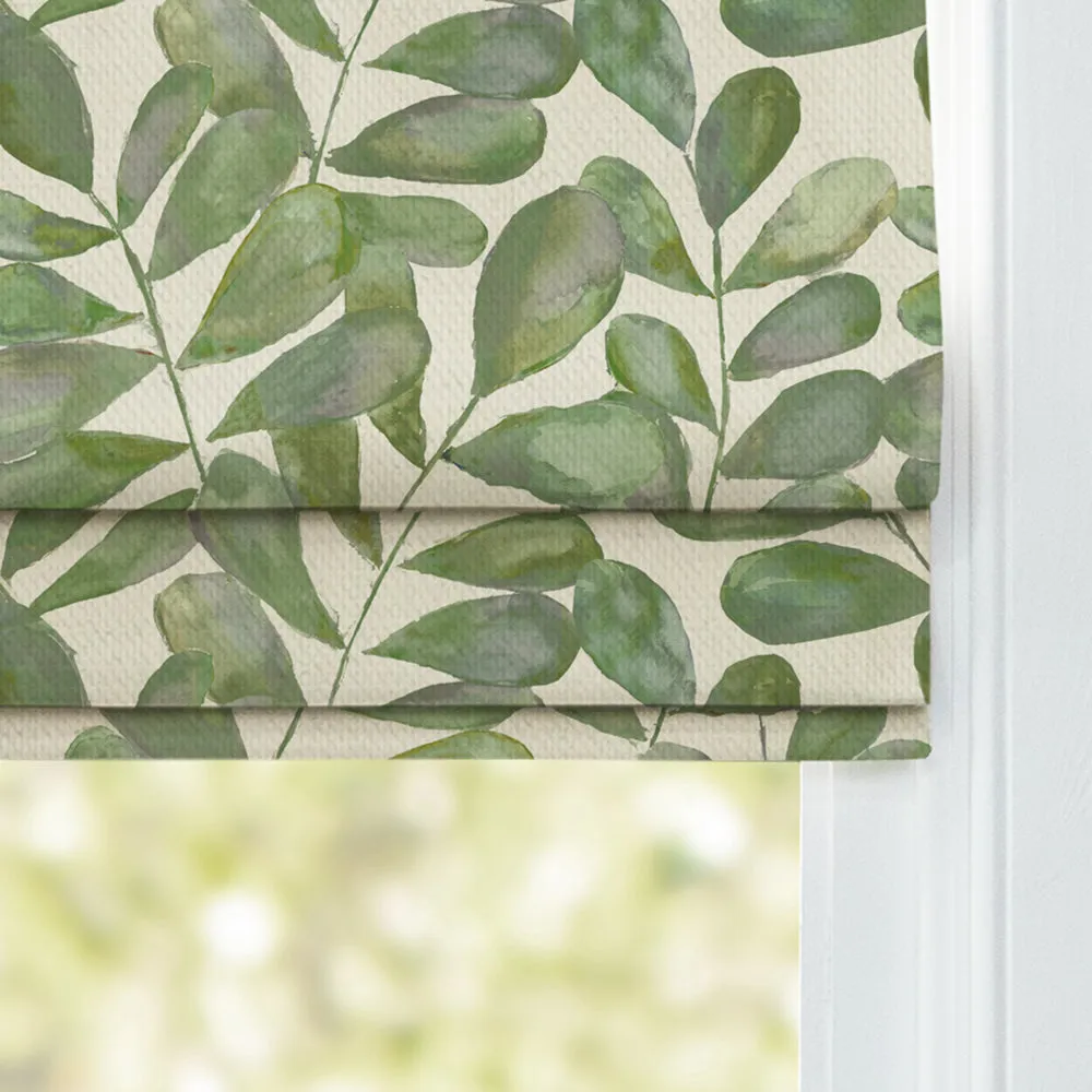 Rowan Printed Cotton Made to Measure Roman Blinds Apple