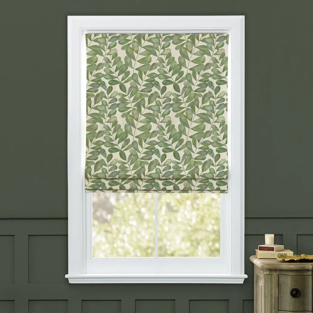 Rowan Printed Cotton Made to Measure Roman Blinds Apple