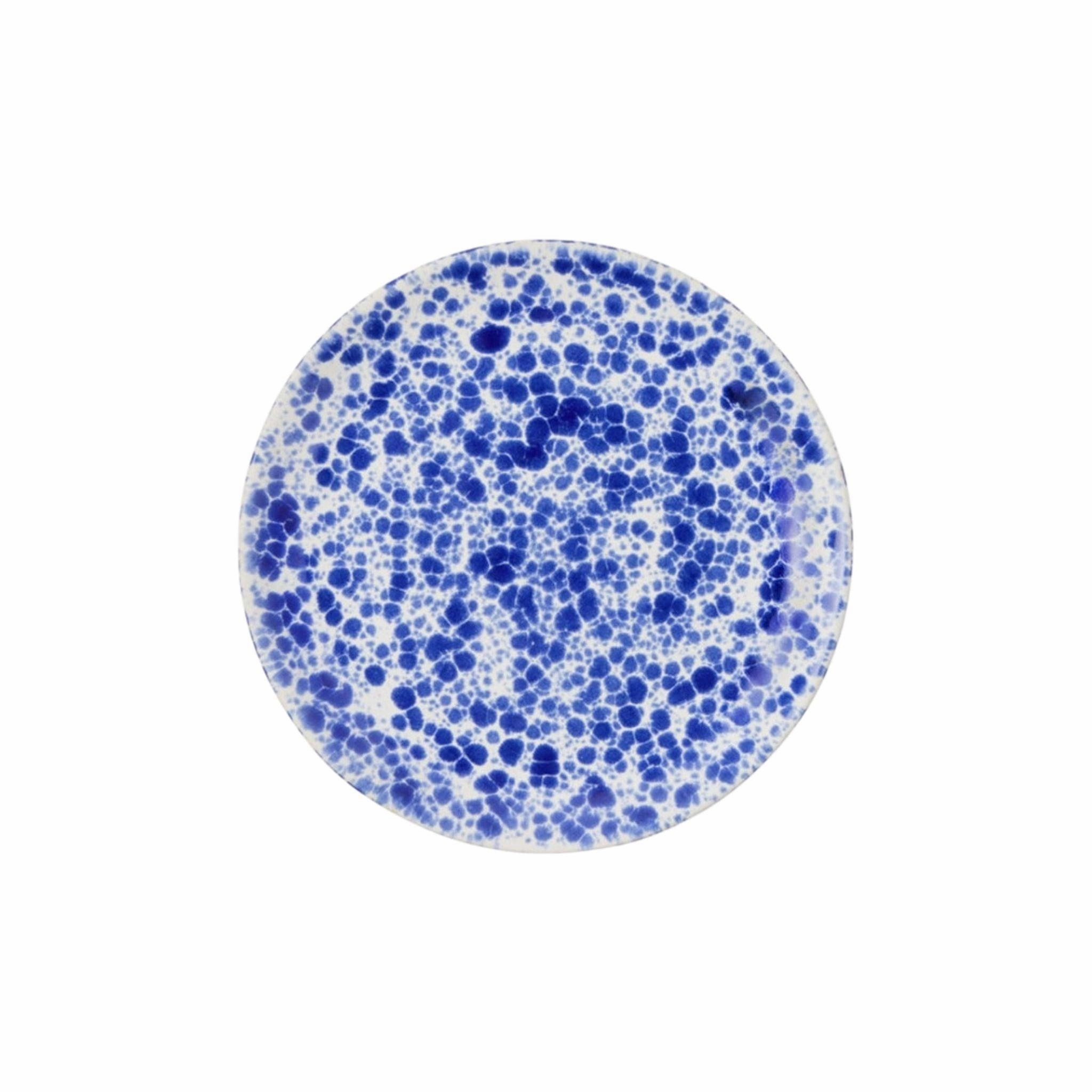 Royal Blue Splatter Stoneware Dinnerware Collection