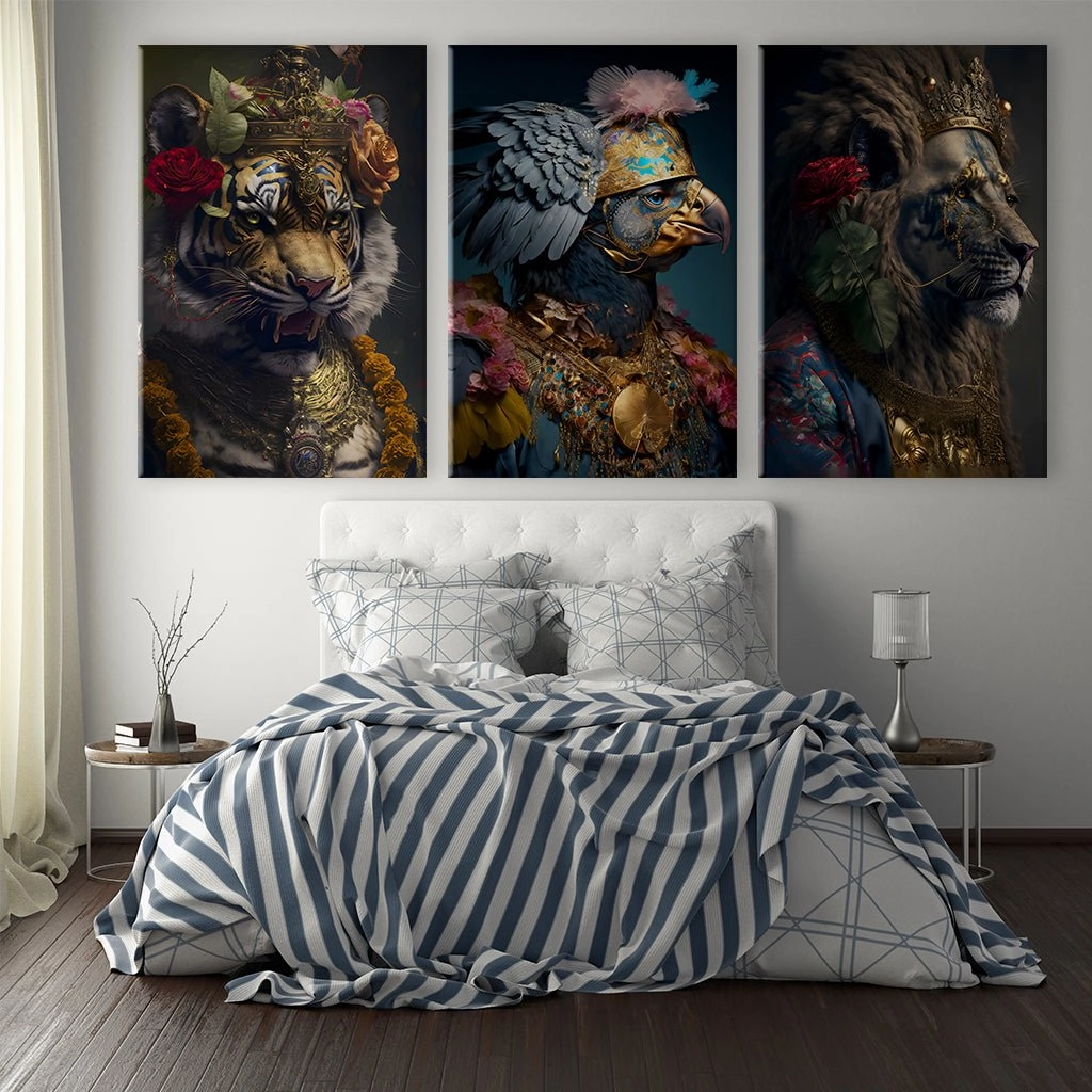 Royal Highness Triptych by Juliano de Araujo