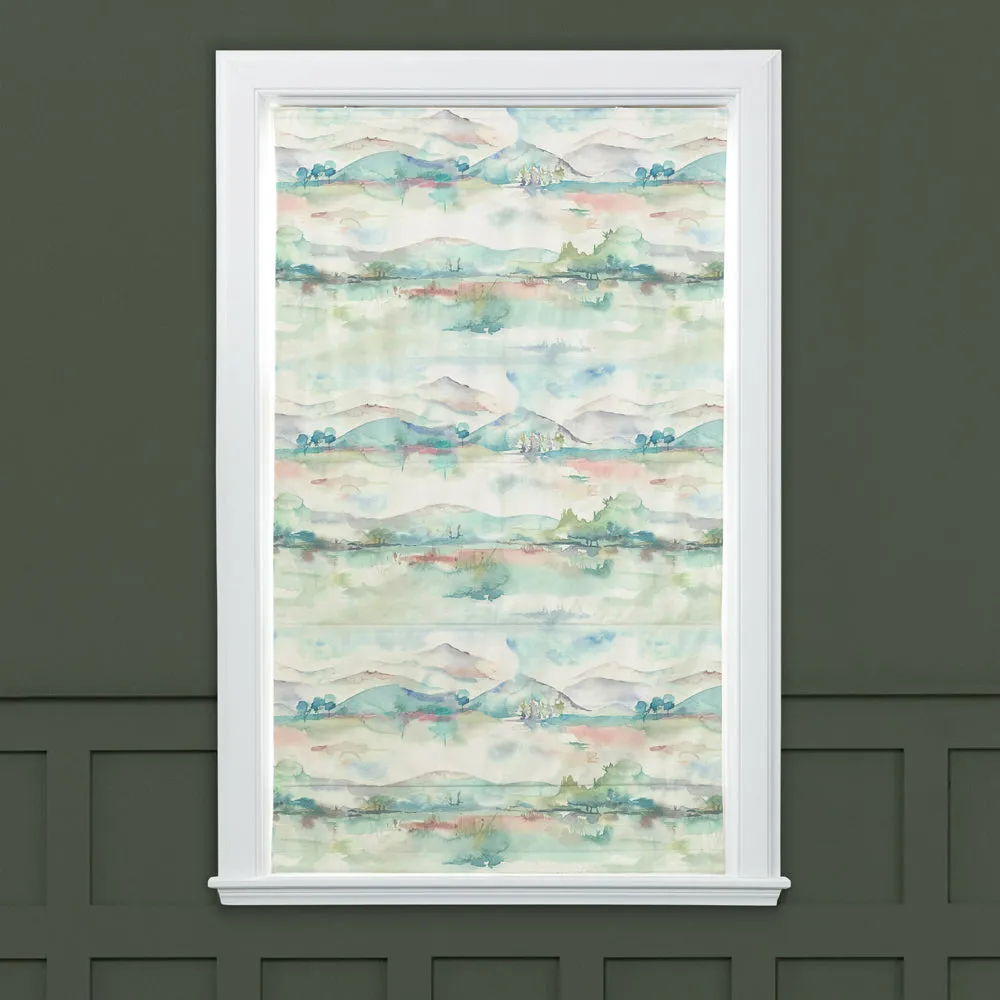 Russet Shores Printed Cotton Made to Measure Roman Blinds Cream