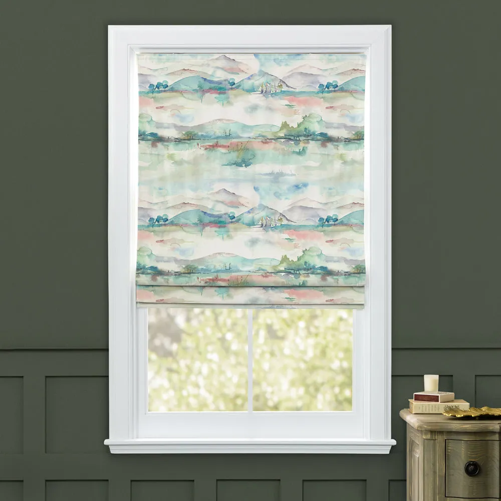 Russet Shores Printed Cotton Made to Measure Roman Blinds Cream