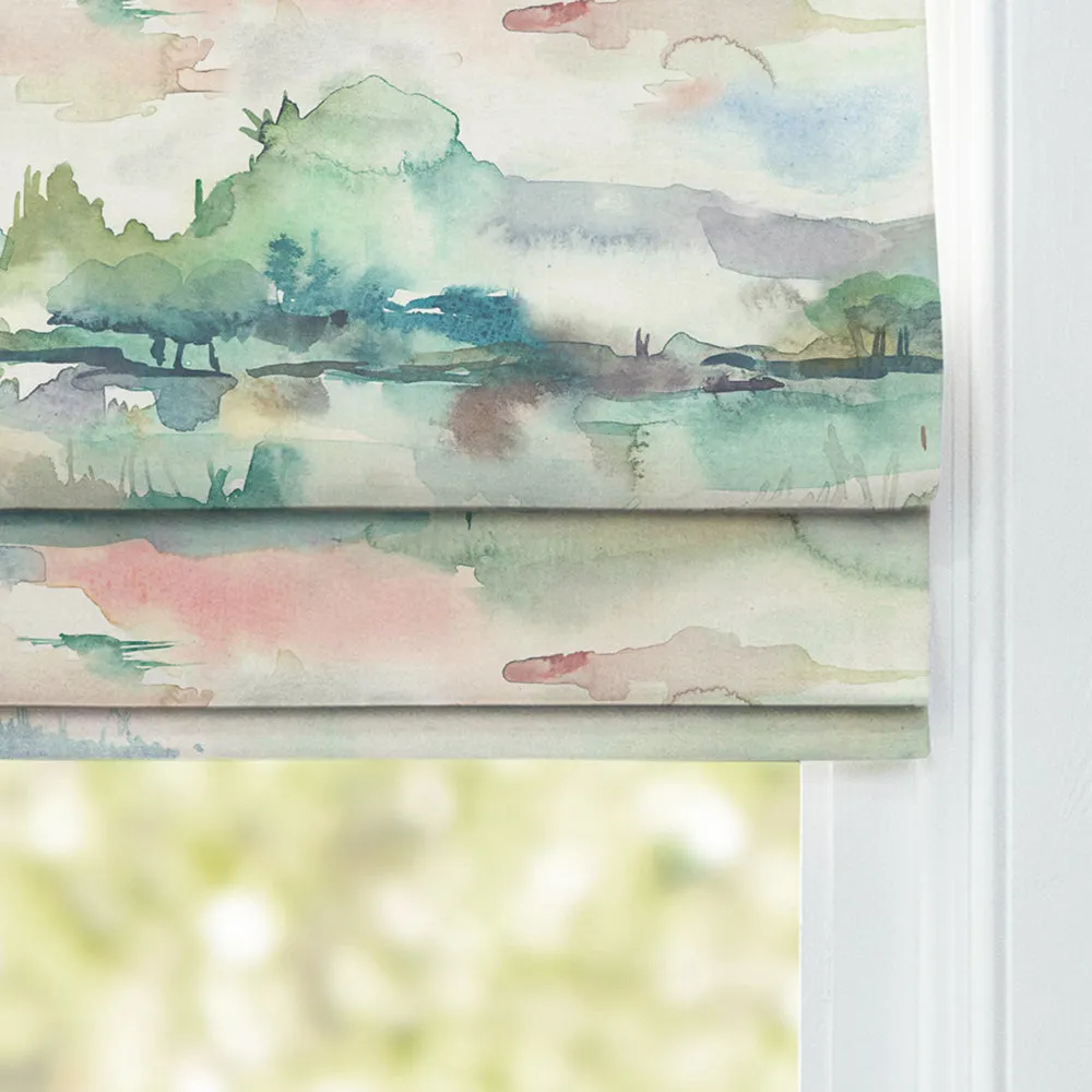 Russet Shores Printed Cotton Made to Measure Roman Blinds Cream