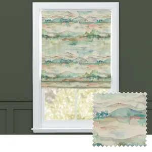 Russet Shores Printed Cotton Made to Measure Roman Blinds Natural modern fashion rug  