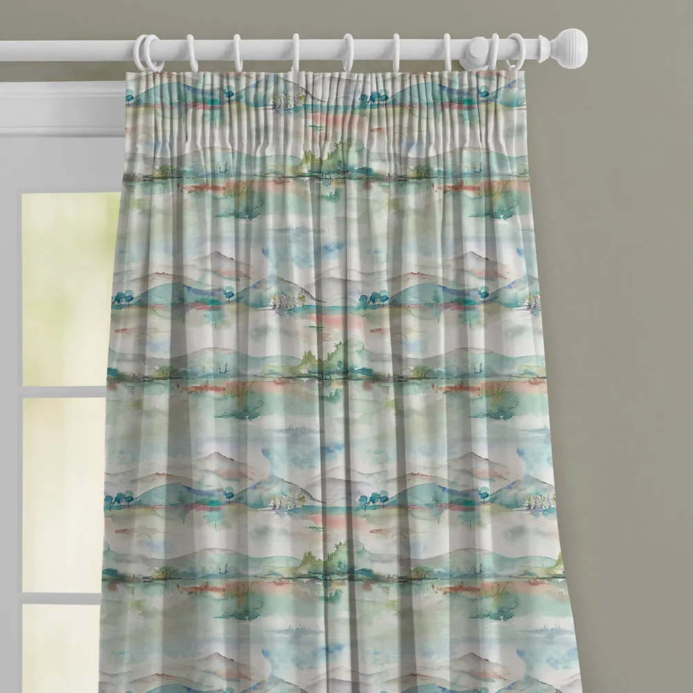 Russet Shores Printed Made to Measure Curtains Cream