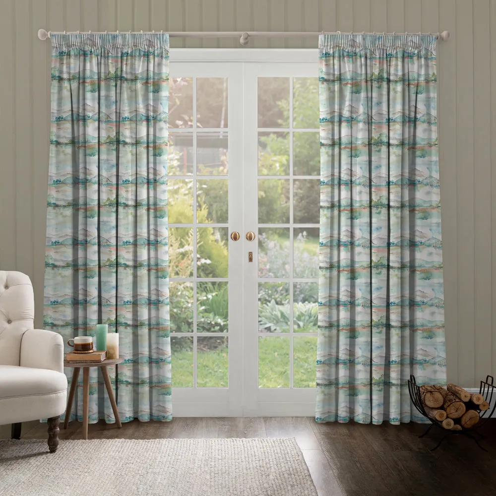 Russet Shores Printed Made to Measure Curtains Cream