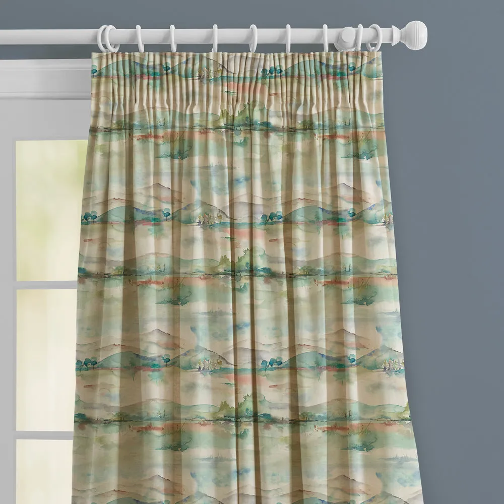 Russet Shores Printed Made to Measure Curtains Linen