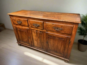 RUSTIC ASH  SERVER WITH SQUARE PANELS artistic wall mural