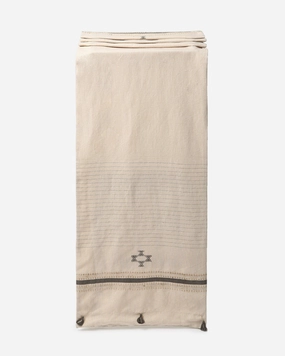 Sahra Extra Weft Cotton Table Runner ceramic table ornament