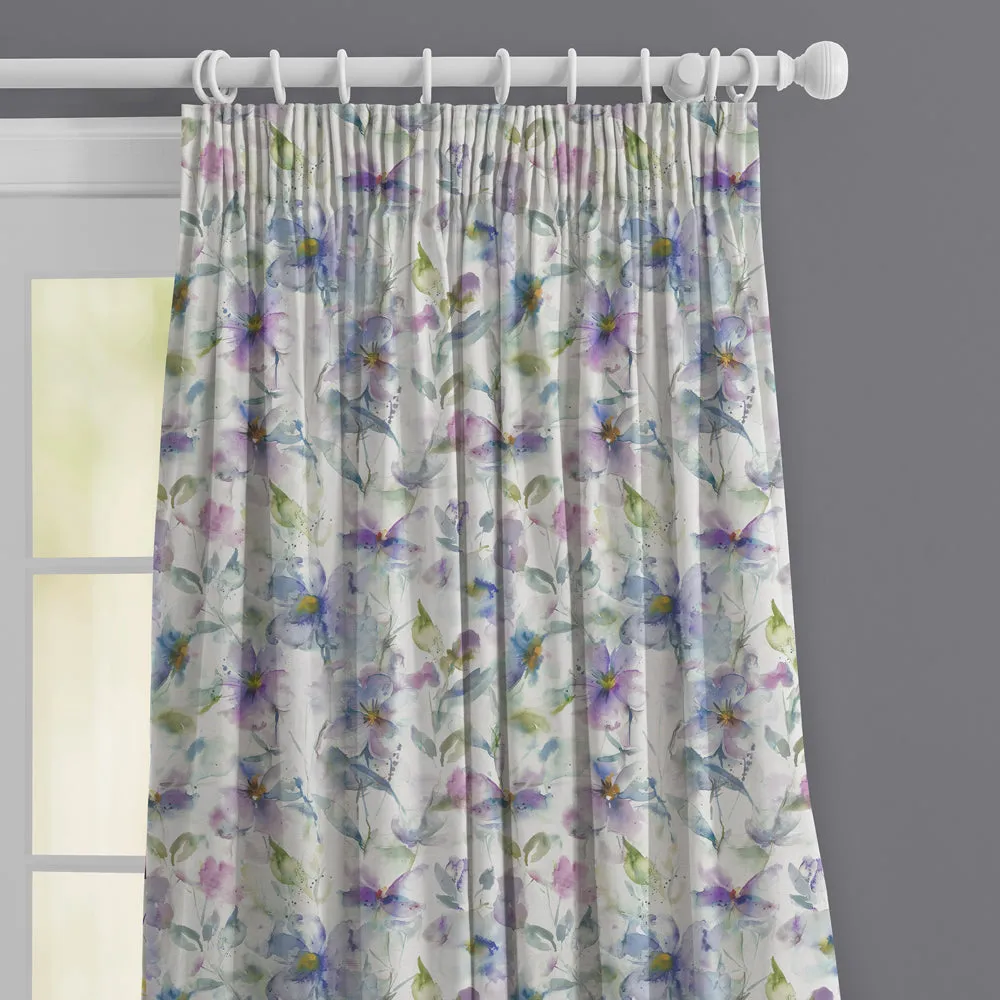 Samarinda Printed Made to Measure Curtains Violet