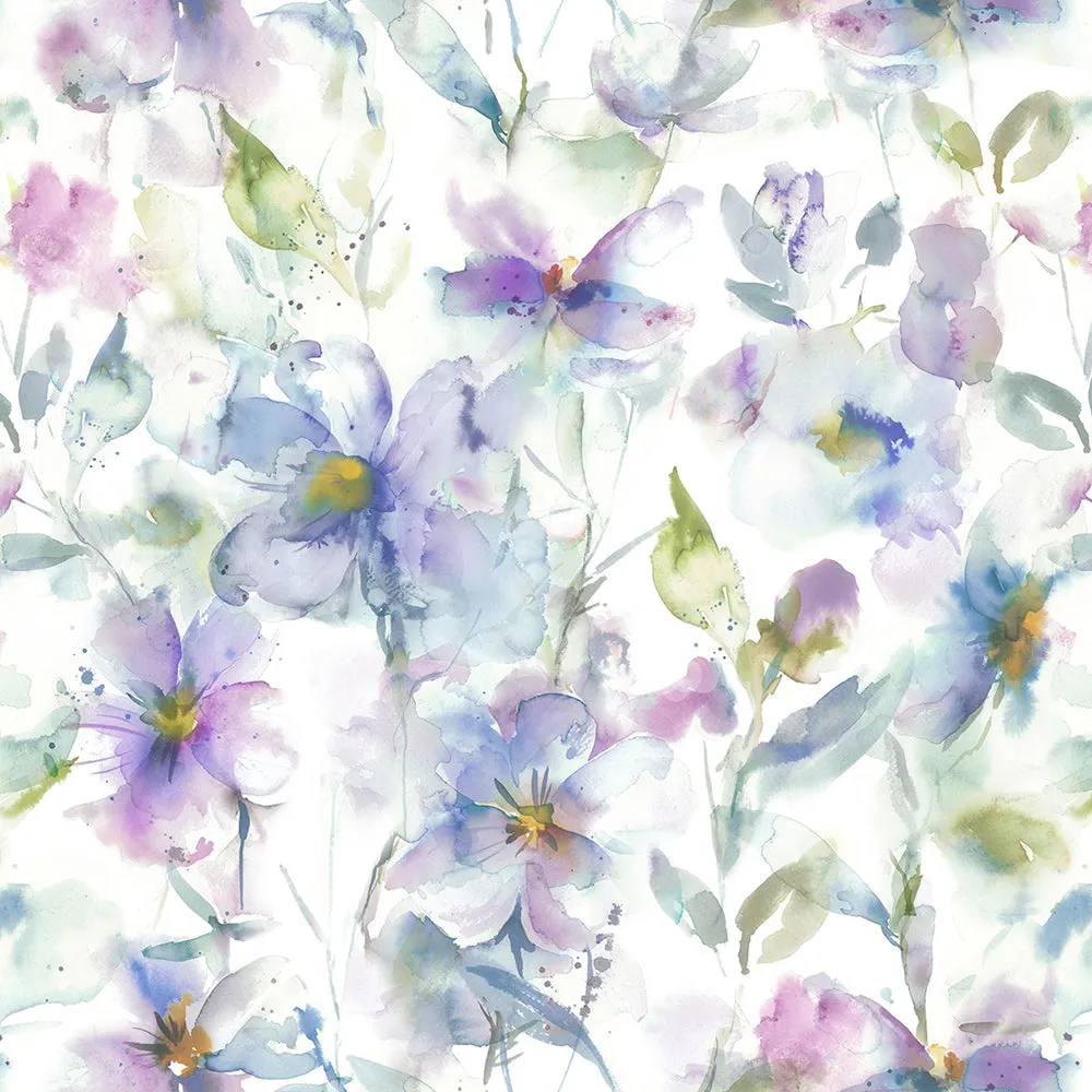 Samarinda Printed Made to Measure Curtains Violet