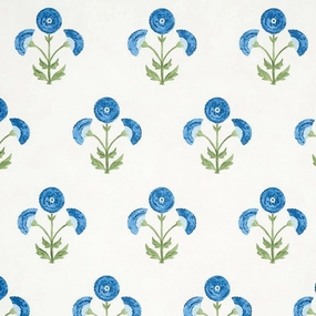 Saranda Flower Wallpaper in Royal paper wall covering