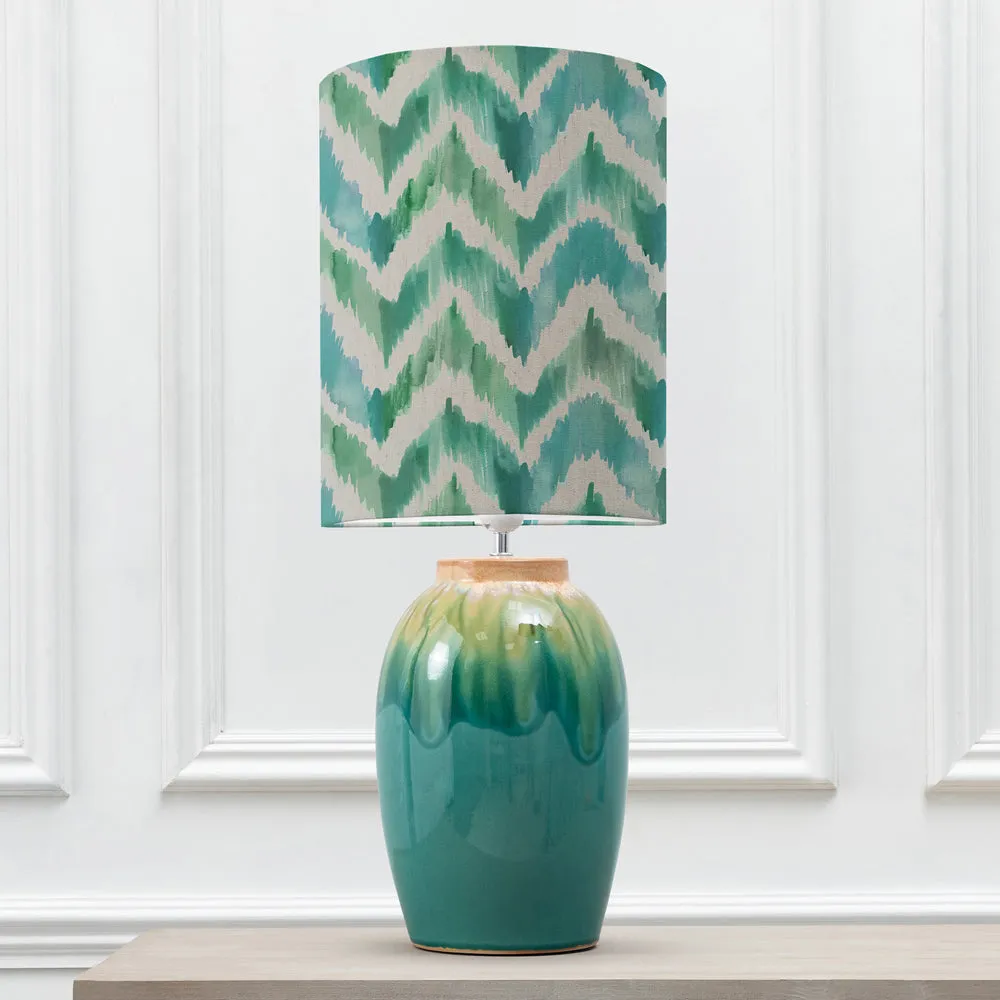 Savannah Anna & Eucalypt Complete Table Lamp Aqua/Isla