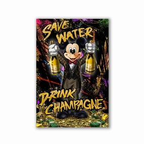 Save Water No2 by Adrian Vieriu framed mural artwork